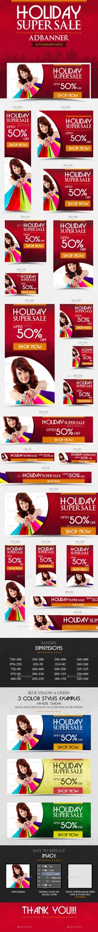 Holiday Sale Banners Template PSD | Buy and Download: http://graphicriver.net/item/holiday-sale-banners/9562694?WT.oss_phrase=AD&WT.oss_rank=30&WT.z_author=brandize&WT.ac=search_thumb&ref=ksioks