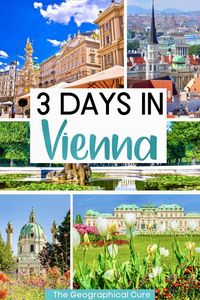 Planning a trip to Vienna Austria? Here’s my guide to spending three amazing days in Vienna. This 3 days in Vienna itinerary covers all the top must visit attractions, historic landmarks, monuments, and amazing museums in Vienna. You’ll discover all the best things to do and see in Vienna, from Schonnbrunn Palace to the Viennese cafes. You'll find all the best places to visit in Vienna. Vienna Itinerary | Vienna Itineraries | What To Do In Vienna | Vienna Travel | Vienna Destinations