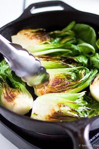 Spicy Cast Iron Grilled Bok Choy – Spice the Plate