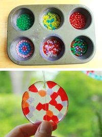 For when the grandkids are older. DIY Sun Catchers -- 29 fun crafts for kids that parents will actually enjoy doing, too!