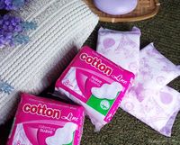 Lançamento Cotton Line: absorventes higiênicos com aba