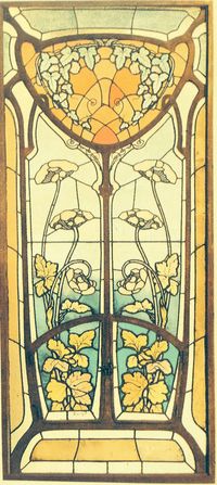 art nouveau stained glass - Google Search