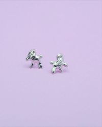 Organic Textured Earring Studs, Small Reticulated Sterling Silver Earrings, unique textured sterling silver earrings, melted silver studs #geometric #yes #women #no #silver #pushback #minimalist #earlobe #plantstrees