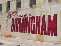 Possibly the most recognizable mural in the Magic City, the 'It's Nice to Have You in Birmingham' mural outside John's City Diner is a must for an Instagram photo shoot.