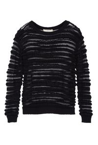 Black Loose Open Knit Sweater by Vanessa Bruno Athe
