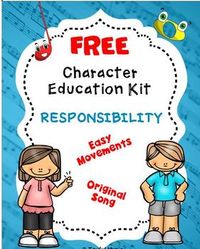 ***FREE DOWNLOAD for RESPONSIBILITY******KID FRIENDLY MP3 Vocal Track***This K-5th Character Education Song Kit for RESPONSIBILITY contains:• Words & Music: Melody line with Chords• Songsheet with Lyrics only• Easy Movement Suggestions for the song (simple hand movements with students standing i...