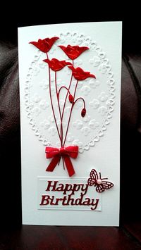 Memory Box Prim Poppy & Spellbinders Ovals