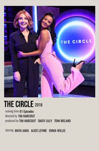 minimal polaroid series poster for the circle