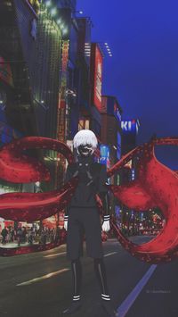 Tokyo ghoul Kaneki Ken. Anime character in real life wallpaper.