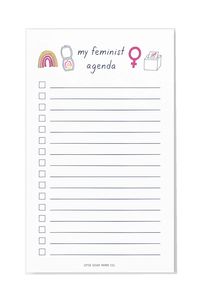 My Feminist Agenda Notepad – Tiny Hooray