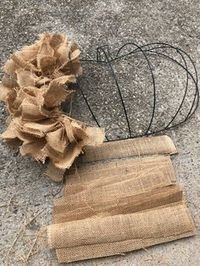 DIY Dollar Tree Rag Pumpkin Wreath - The Shabby Tree