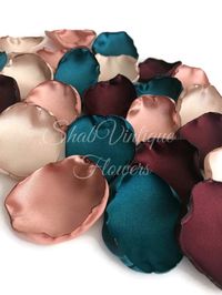 Every love story is beautiful but ours is my favorite Burgundy, rose gold, teal, champagne flower petals, rose petals, table decor, flower girl petals, wedding decor, bridal shower decor only at $7. #party #bride #bridal #brides #wedding #decor #smallwedding #love #congratulations #bohowedding