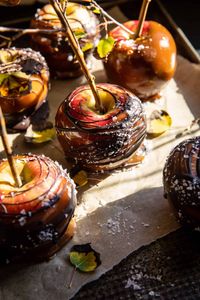 Sweet and Salty Healthier Caramel Apples. - Half Baked Harvest