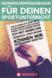 Wir sind überzeugt, dass es wichtig ist, seine Schülerinnen und Schüler zu kennen, mit ihnen ins Gespräch zu kommen und sie den #Unterricht mit gestalten zu lassen.#sportunterricht #methode