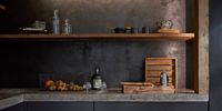 bavarian limestone and a nice smooth connection to our BORA Cooking System massive stone worktop from Italy lacustrine limestone ancient aquatic limestone