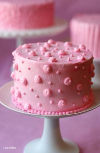 Pink cake...so cute!