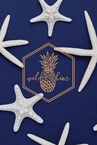 Logo for Wild & Whim. Wild & Whim is an event planning boutique based in Tauranga, New Zealand. The client was after a logo design that incorporated her love for pineapples. Design by Cheyney is a small business providing a range graphic design solutions. Cheyney is based in Auckland, New Zealand but creates artwork for a range of clients all over the world.