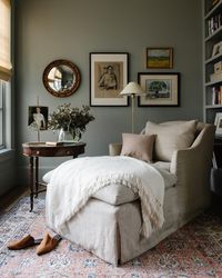Rebekah Westover’s Instagram post: “Don’t you just want to curl up with a good book in this spot? Hot cup of tea nearby, and a pup by your feet, keeping them warm. Photo…”