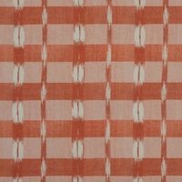 French Ikat in Cayenne from Carolina Irving #orange #white #stripes #pattern #textiles #fabric #interiordesign #designinspiration #thetextilefiles #clothandkindinteriordesign #carolinairving