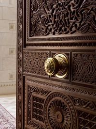 'Detail of Door Inside the Sultan Qaboos Hall, Al-Ghubrah or Grand Mosque, Muscat, Oman, Middle East' Photographic Print - Gavin Hellier | Art.com