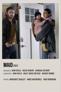 minimal polaroid series poster for maid
