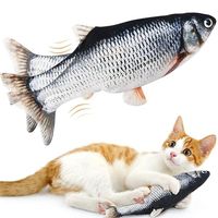 This toy is designed for cats. It will automatically flop when the cat touches it. It is made with high quality materials that are comfortable and won't hurt the cat's paw. #ad #cat