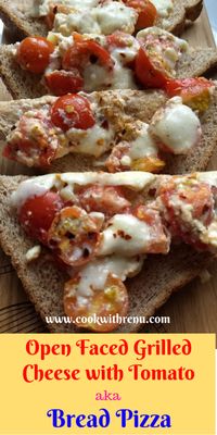 A simple open Faced Grilled cheese sandwich which can be assembled in 20-30 minutes and can be enjoyed as breakfast/ brunch or as a Snack.