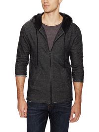 Tiger of Sweden Owen Printed Full Zip Hoodie: Grey