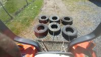 My own DIY pasture drag made from stuff laying around... Works amazing at breaking up manure & smoothing out the divots!