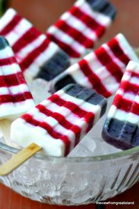 Red White and Blueberry POPsicle #Recipe for 4th of July!