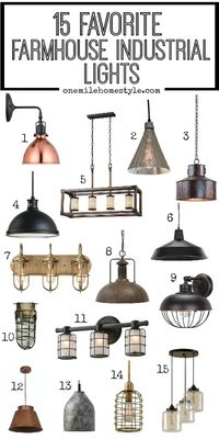 15 of the best farmhouse industrial lights for your home