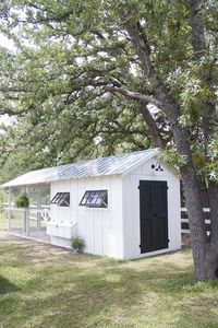 The Fancy Farmhouse DIY Chicken Coop Reveal is here! It's full of farmhouse goodness and practical functionality to make backyard chicken keeping easy and beautiful. #backyardchickens #ChickDays #TSCchickdays #Rusticfarmhouse