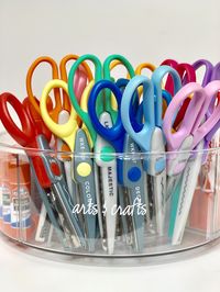 Craft Supply organization featuring NEW products from The Home Edit & The Container Store. By Neat Freak Mckinney