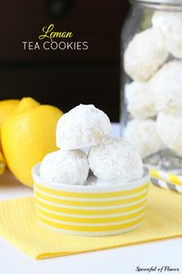Lemon Tea Cookies - Spoonful of Flavor
