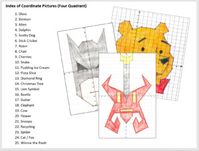 Coordinate Pictures Bundle (Four Quadrants) by Outstanding Resources