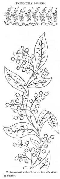 Lily of the Valley Motif Broderie - Artisanat et Plus Vintage