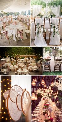 Ideas de recepción bodas vintage.