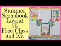 FREE Scrapbook Layout Class and Kit ~ Cocoa Vanilla Sunkissed ~ Video #5 - YouTube