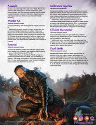 Roguish Archetype: Assassin Retold | Finally kill like you’ve always wanted with this reimagined classic from THE PLAYER'S HANDBOOK RETOLD : UnearthedArcana
