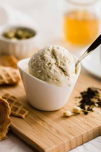 No-Churn Jasmine Tea Ice Cream | Sift & Simmer
