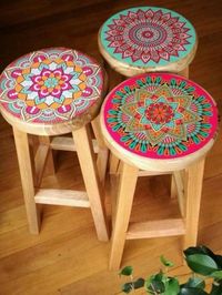 Painted barstools inspiration