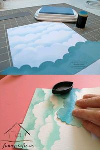 How to make a cloudy sky. Wonderful!!! - Nessa
