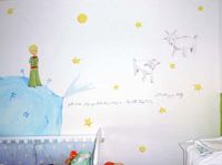 The Kids Room by Stupell Le Petit Prince Blue Striped Square Wall Plaque brp-563 The Kids Room by Stupell Le Petit Prince Blue Striped Square Wall Plaque brp-563