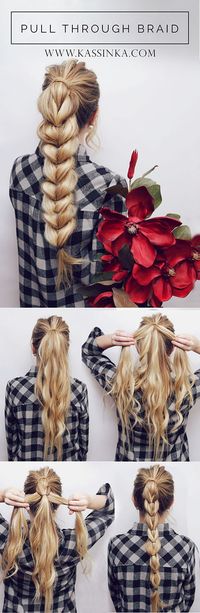 Here is a little hair tutorial I made for you guys! I love this hairstyle & it looks impossible but it’s actually super simple! xoxo Top – Windsor Store┋ Hair – Luxy Hair Gather hair into a high po