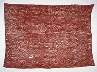 Mantle Date: 2nd–1st century BCE Geography: Peru Culture: Ocucaje Medium: Camelid hair
