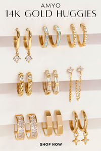 Shop Dainty Fine Quality 14K Gold Earrings - Hoops, Huggies, Studs, Cartilage. Affordable, Honest Pricing. Free Shipping