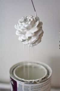 paint dipped pincones by jessica christman