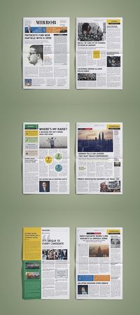 14 Pages Newspaper Template Design