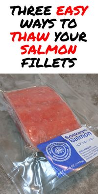Thawing your salmon fillets out correctly is essential if you want to have them taste good. If you screw it up they can come out dry, rubbery or worse! #MadMadViking #salmon #cooking #cookingfish