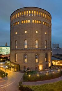 When opened in 1872 it was Europe's largest water tower (Wasserturm in German) which it served to do until 1930. In 1990 it was turned into a luxury hotel. In 2021 it re-opens under the Curio by Hilton brand.